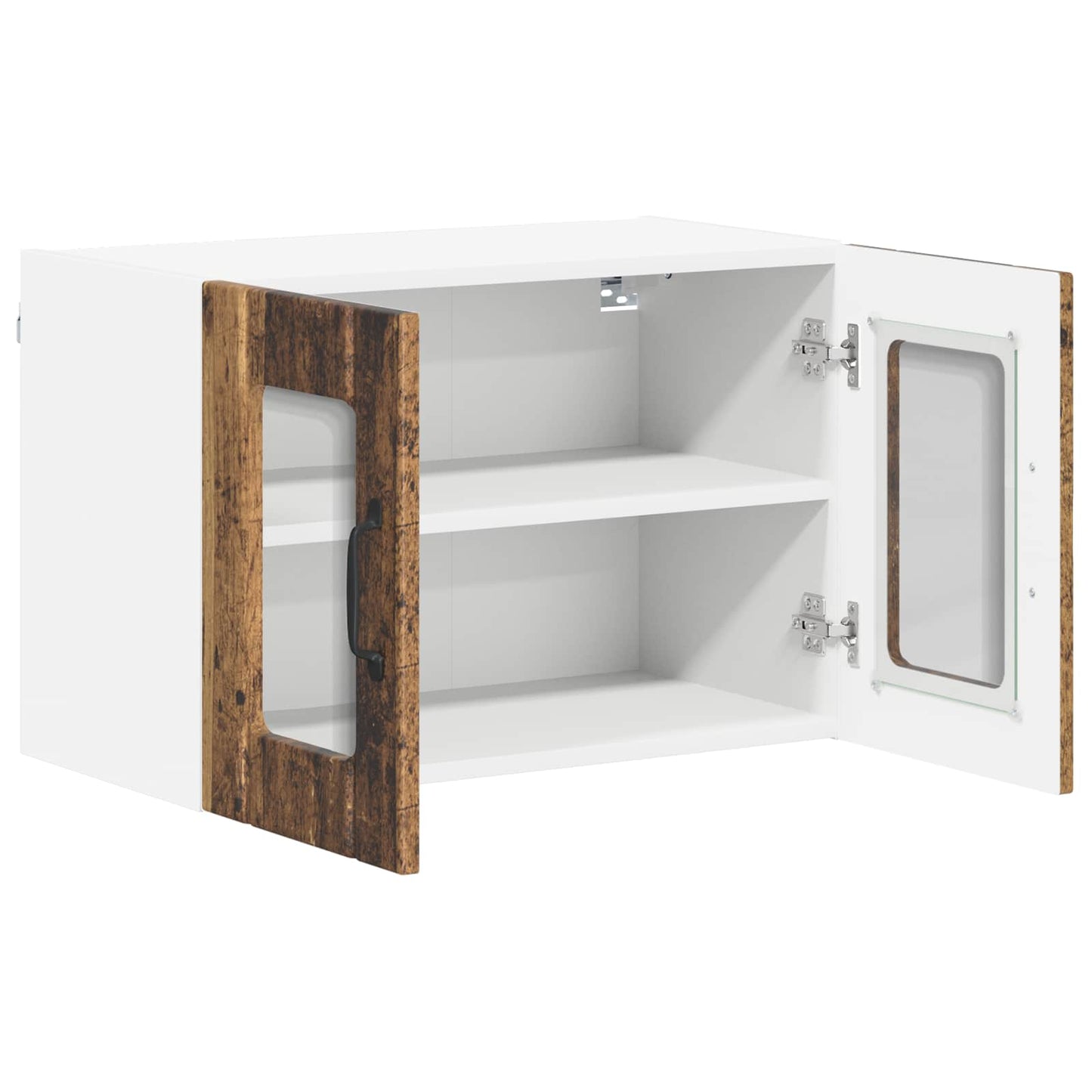 vidaXL Ραφιέρα τοίχου LUCCA 2 pcs Παλαιωμένο ξύλο 60 x 31 x 40 εκ