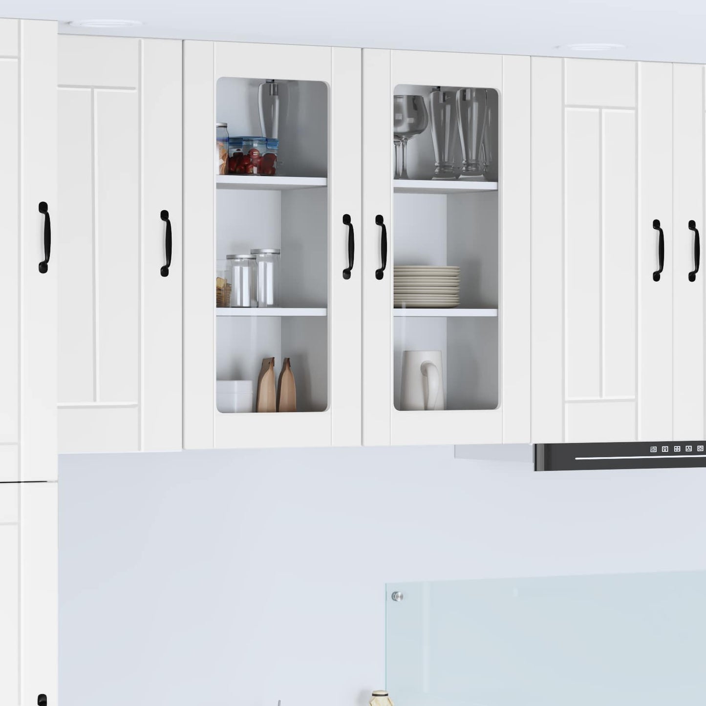 vidaXL Ραφιέρα τοίχου LUCCA Λευκό 40 x 31 x 80 εκ. Επεξεργασμένο Ξύλο