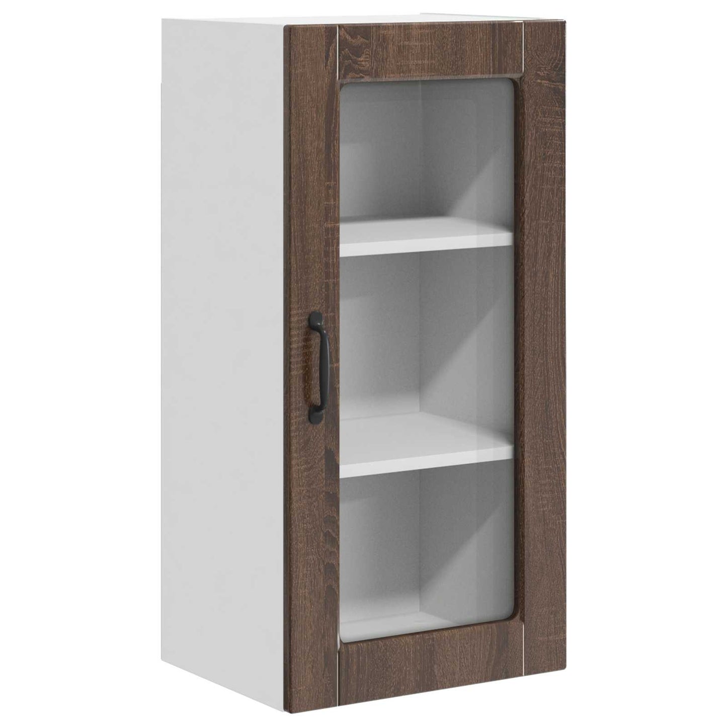 vidaXL Ραφιέρα τοίχου LUCCA 2 pcs Καφέ Ξύλο Δρυός 40 x 31 x 80 εκ.