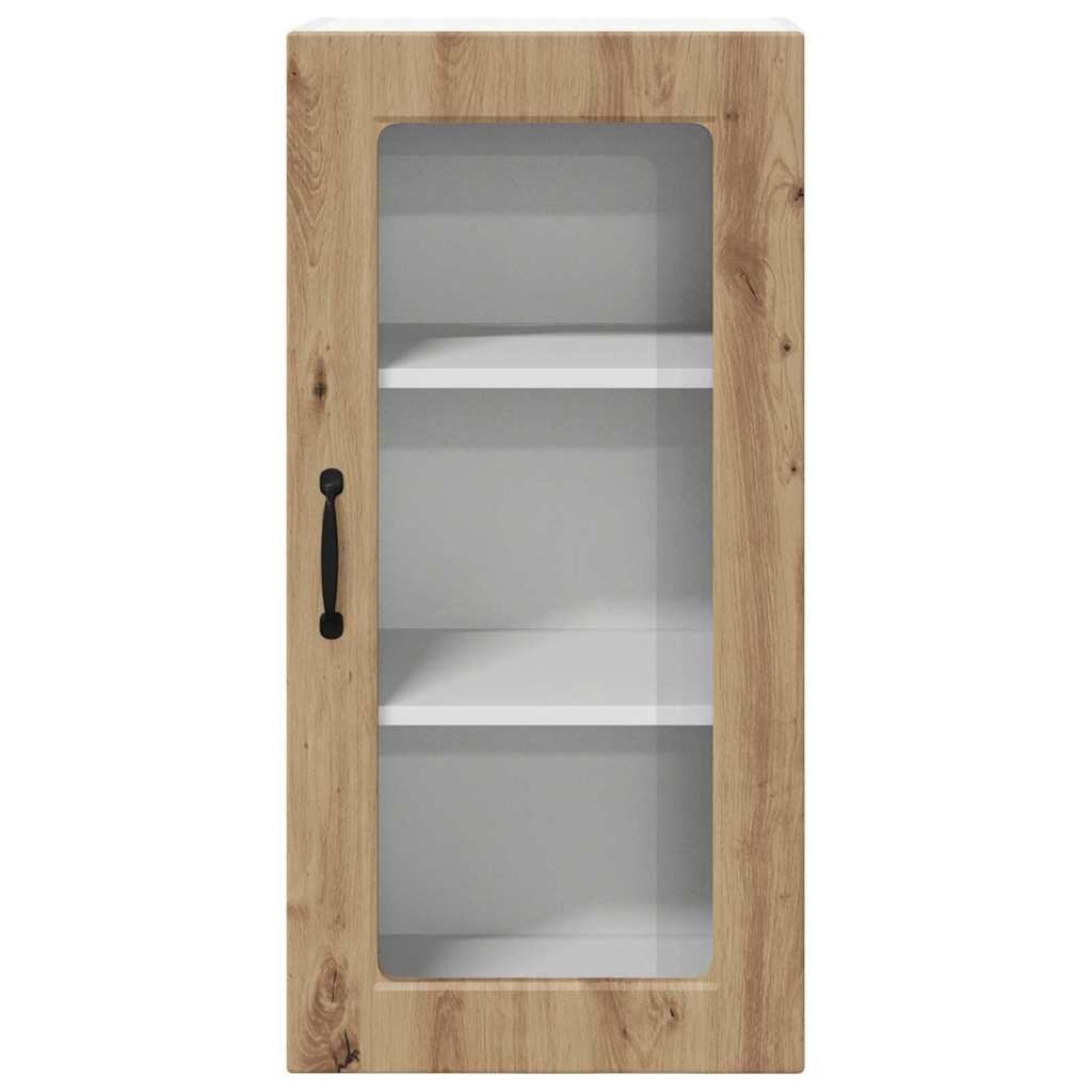 vidaXL Κρεμαστό ντουλάπι κουζίνας με ράφι Artisan Oak 40 x 31 x 80 εκ.