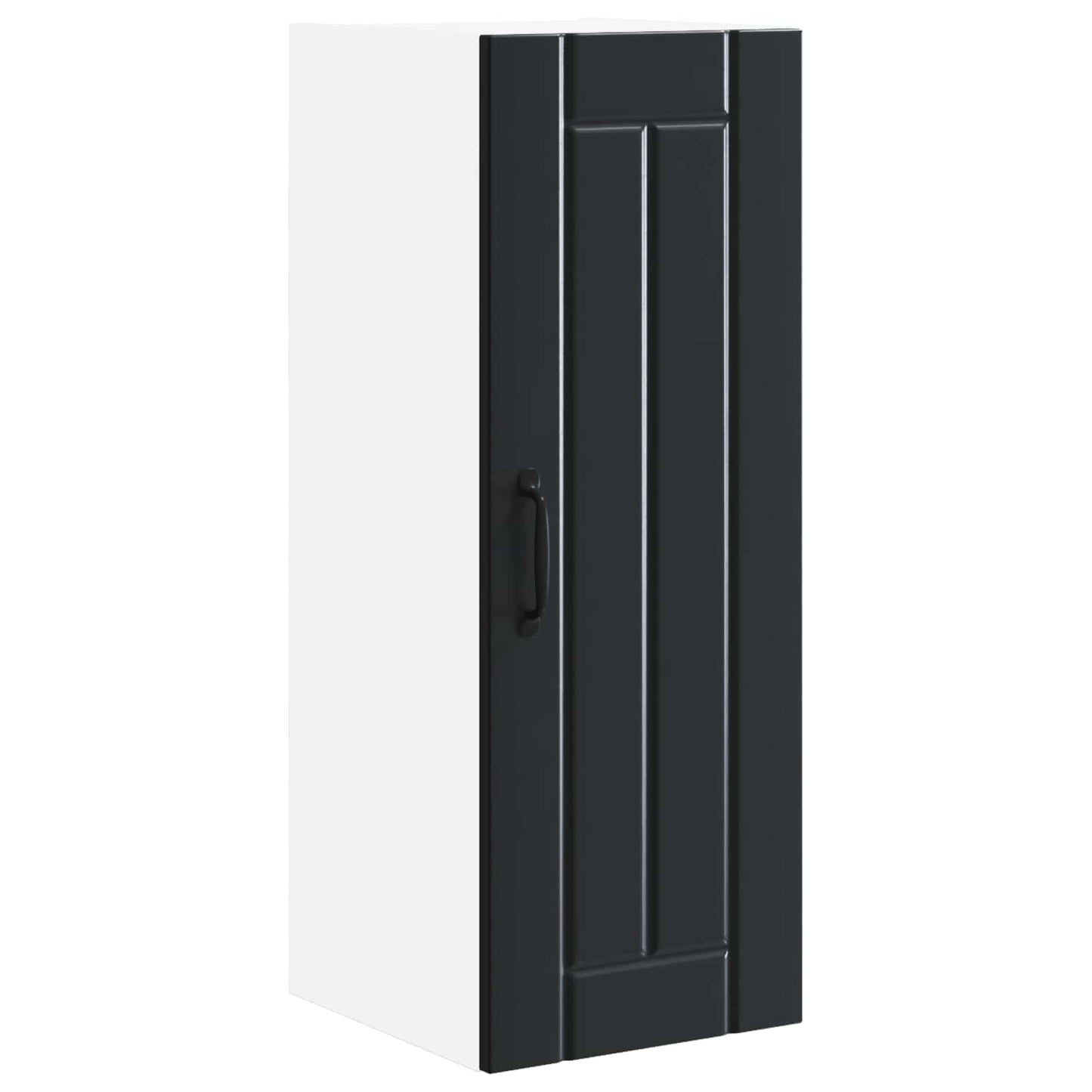 vidaXL Ντουλάπα Τοίχου LUCCA Μαύρο 30 x 31 x 80 εκ. Επεξεργασμένο Ξύλο