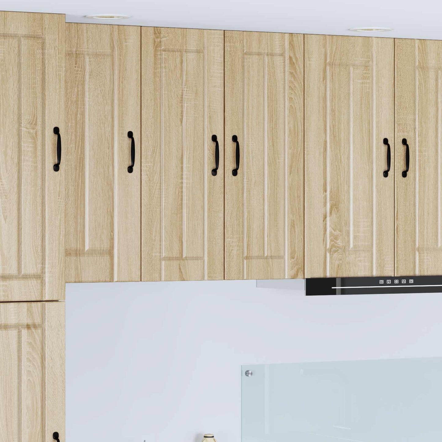 vidaXL Κρεμαστό ντουλάπι κουζίνας 2 pcs Δρύς Sonoma 30 x 31 x 80 εκ.