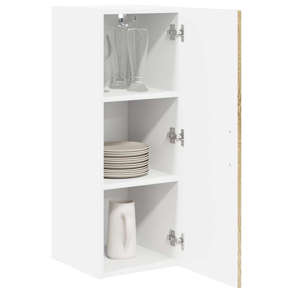 vidaXL Κρεμαστό ντουλάπι κουζίνας 2 pcs Δρύς Sonoma 30 x 31 x 80 εκ.
