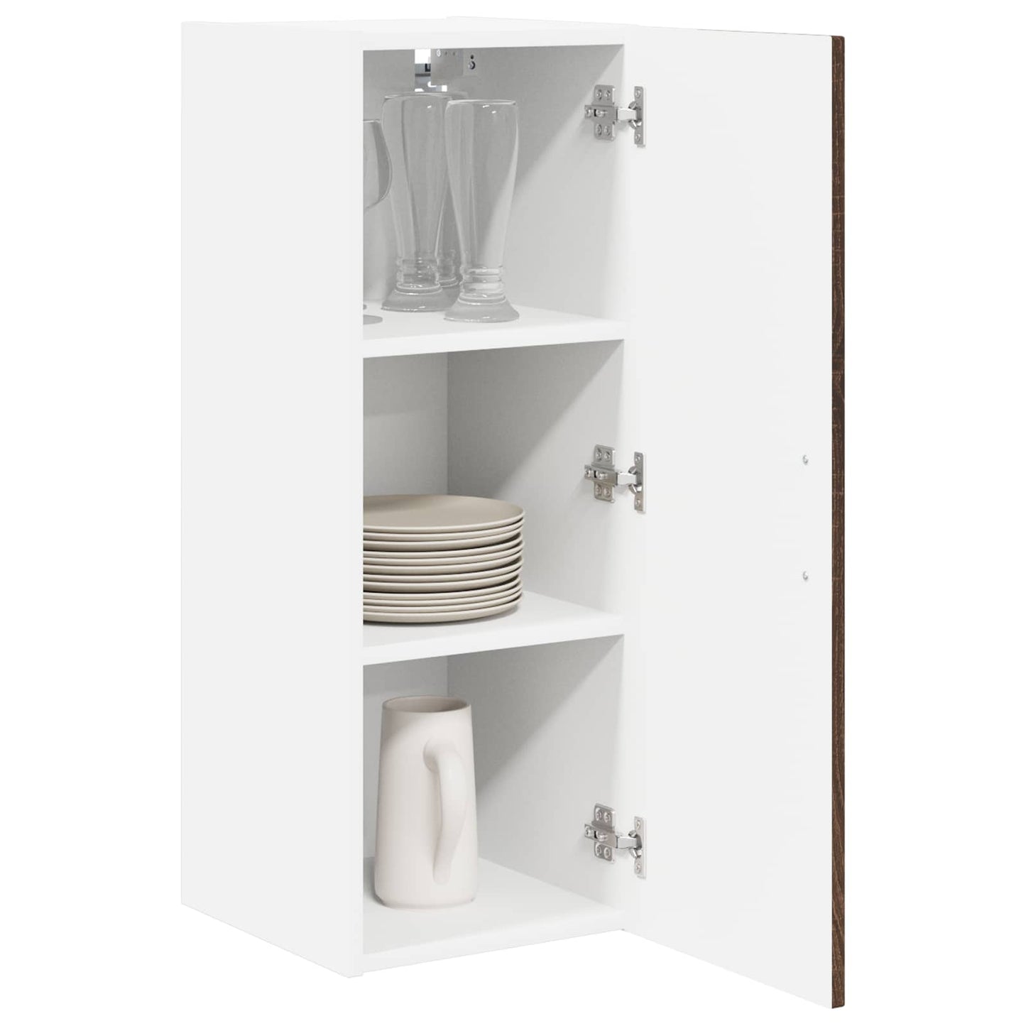 vidaXL Ντουλάπα Τοίχου LUCCA 2 pcs Καφέ Ξύλο Δρυός 30 x 31 x 80 εκ.