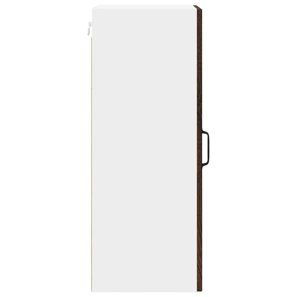 vidaXL Κρεμαστό ντουλάπι κουζίνας 2 pcs Καφέ δρυς 30 x 31 x 80 εκ.