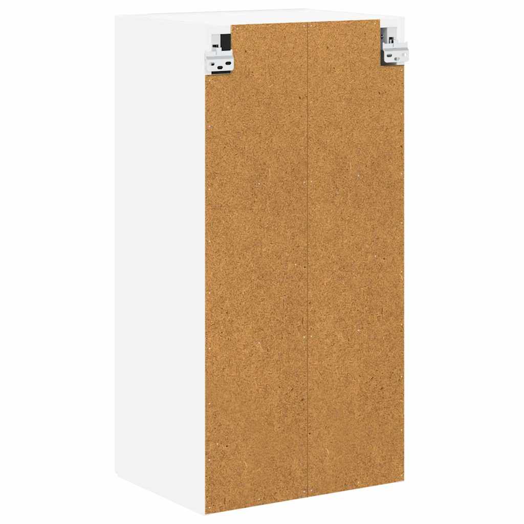 vidaXL Κρεμαστό ντουλάπι κουζίνας με ράφι Λευκό 40 x 31 x 80 εκ.