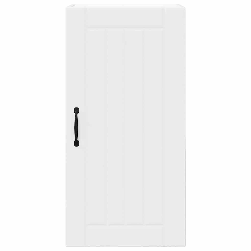 vidaXL Κρεμαστό ντουλάπι κουζίνας με ράφι Λευκό 40 x 31 x 80 εκ.