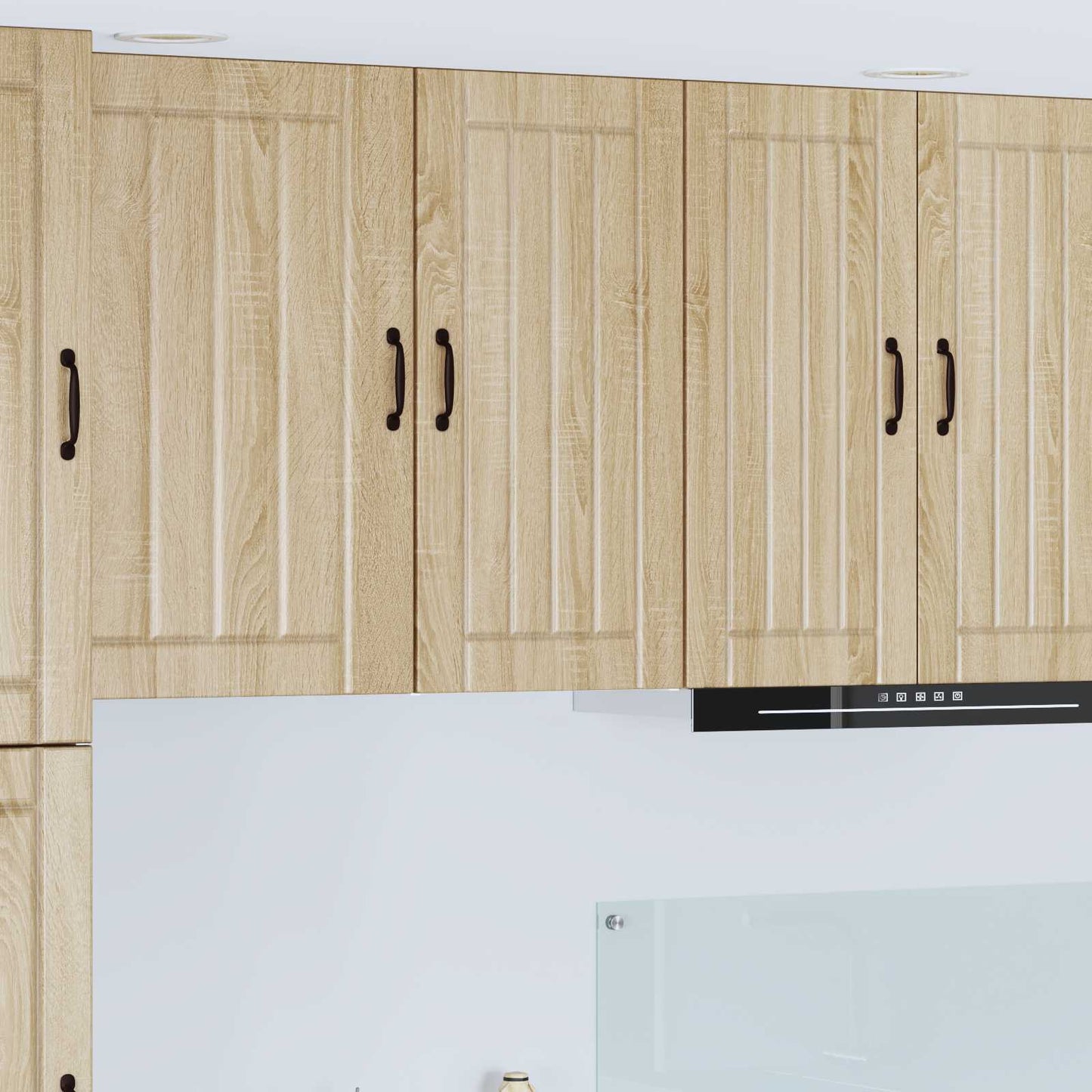 vidaXL Κρεμαστό ντουλάπι κουζίνας με ράφι Δρύς Sonoma 40 x 31 x 80 εκ.