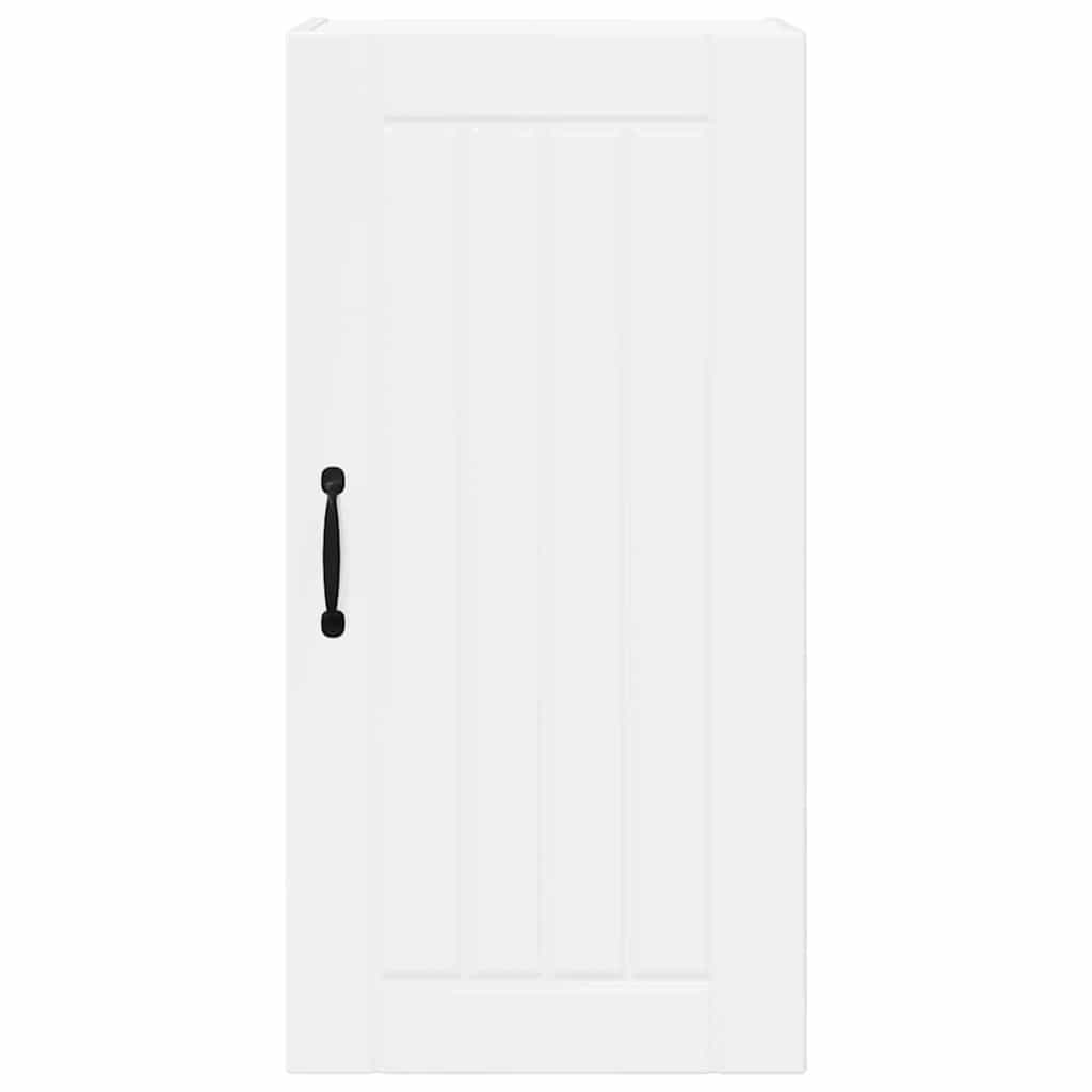 vidaXL Κρεμαστό ντουλάπι κουζίνας με ράφι Υψηλής γυαλάδας λευκό