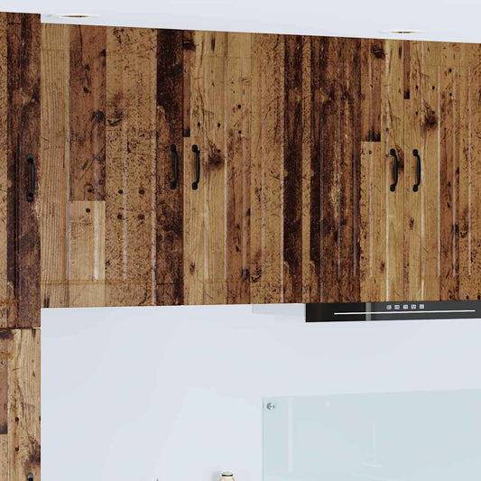 vidaXL Κρεμαστό ντουλάπι κουζίνας με ράφι Παλιό Ξύλο 40 x 31 x 80 εκ.