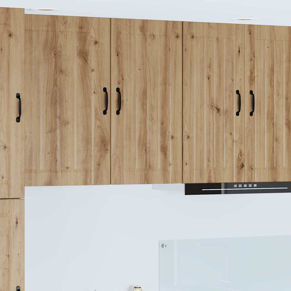 vidaXL Κρεμαστό ντουλάπι κουζίνας με ράφι Artisan Oak 40 x 31 x 80 εκ.