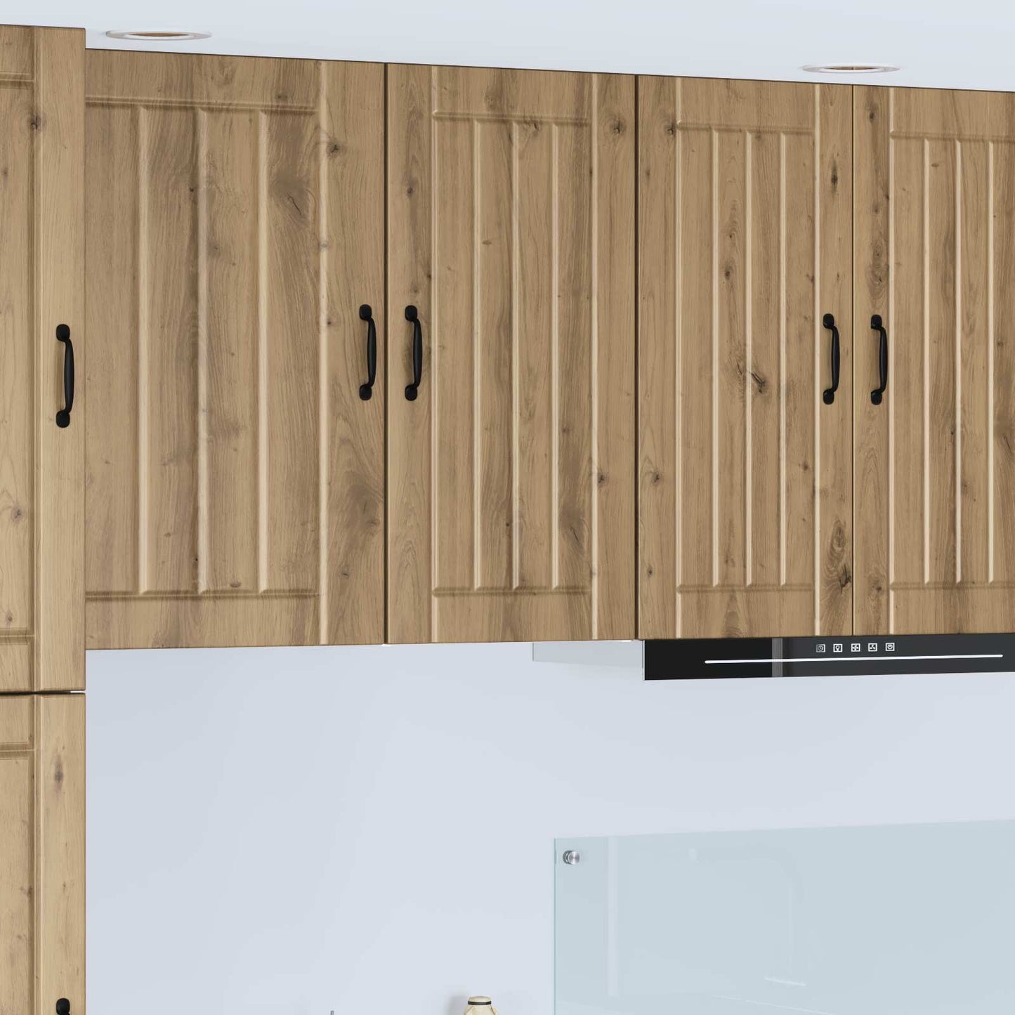 vidaXL Κρεμαστό ντουλάπι κουζίνας με ράφι Artisan Oak 40 x 31 x 80 εκ.
