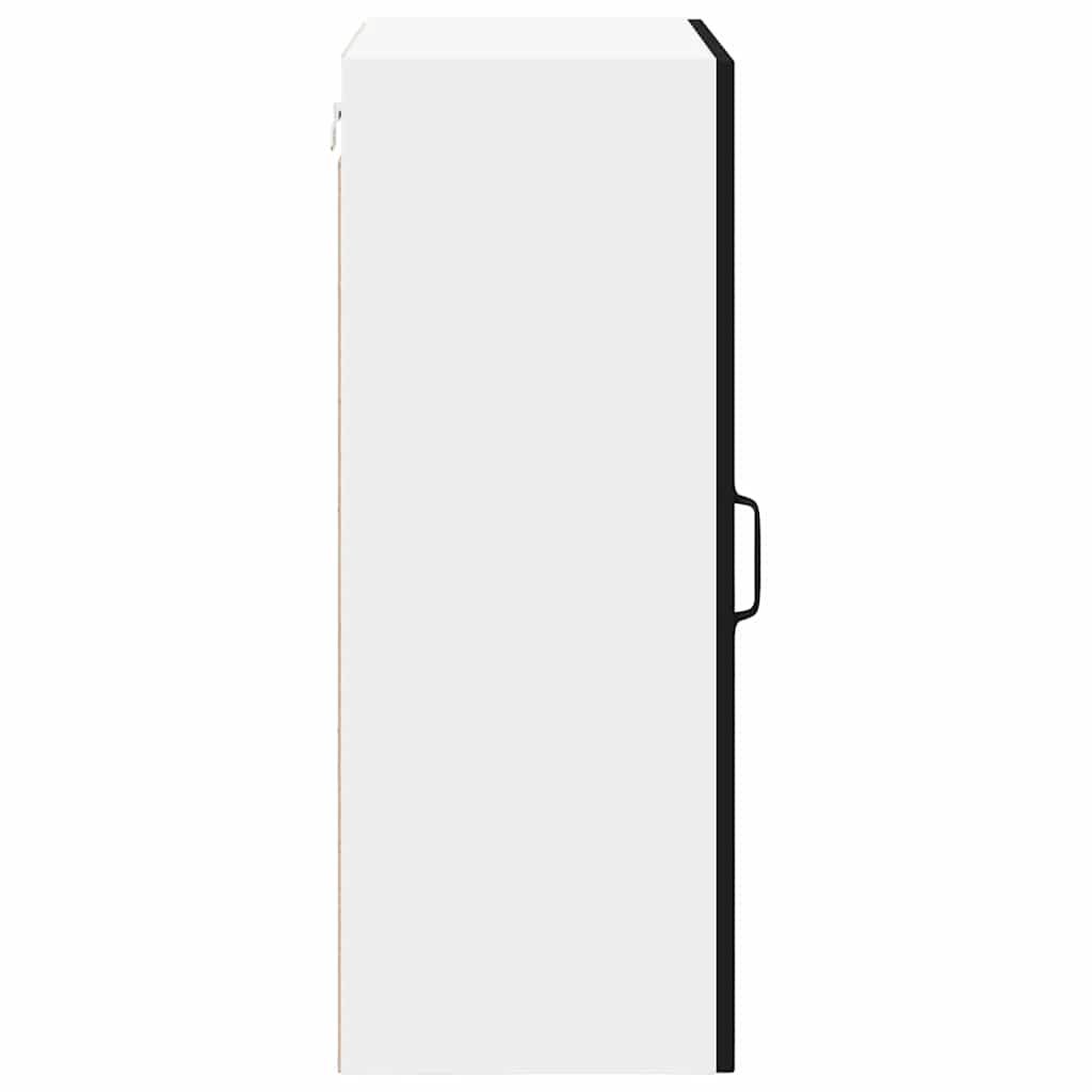 vidaXL Κρεμαστό ντουλάπι κουζίνας με ράφι Μαύρο 50 x 31 x 80 εκ.