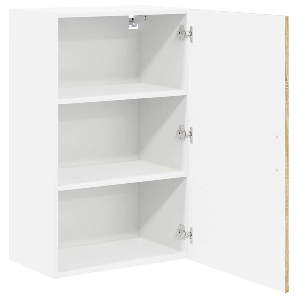 vidaXL Κρεμαστό ντουλάπι κουζίνας με ράφι Δρύς Sonoma 50 x 31 x 80 εκ.