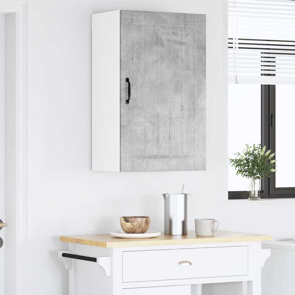 vidaXL Κρεμαστό ντουλάπι κουζίνας Σκυρόδεμα Γκρι 50 x 31 x 80 εκ.