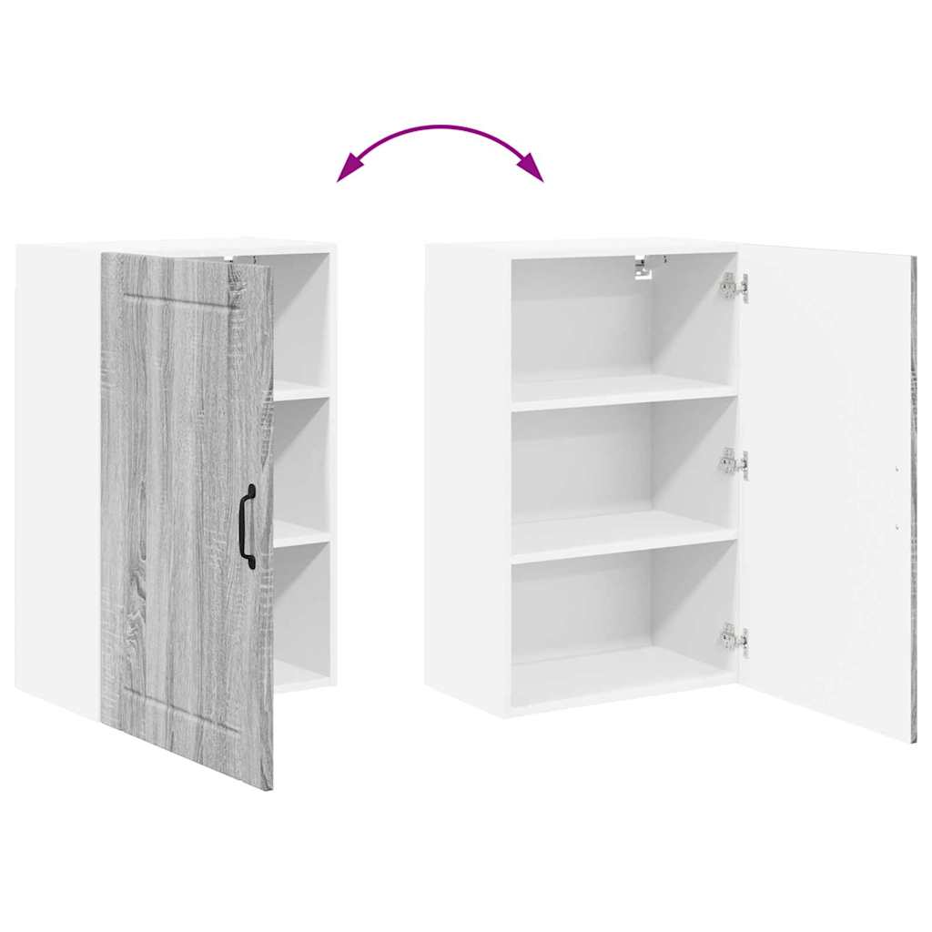 vidaXL Κρεμαστό ντουλάπι κουζίνας Γκρίζο Σονομα 50 x 31 x 80 εκ.