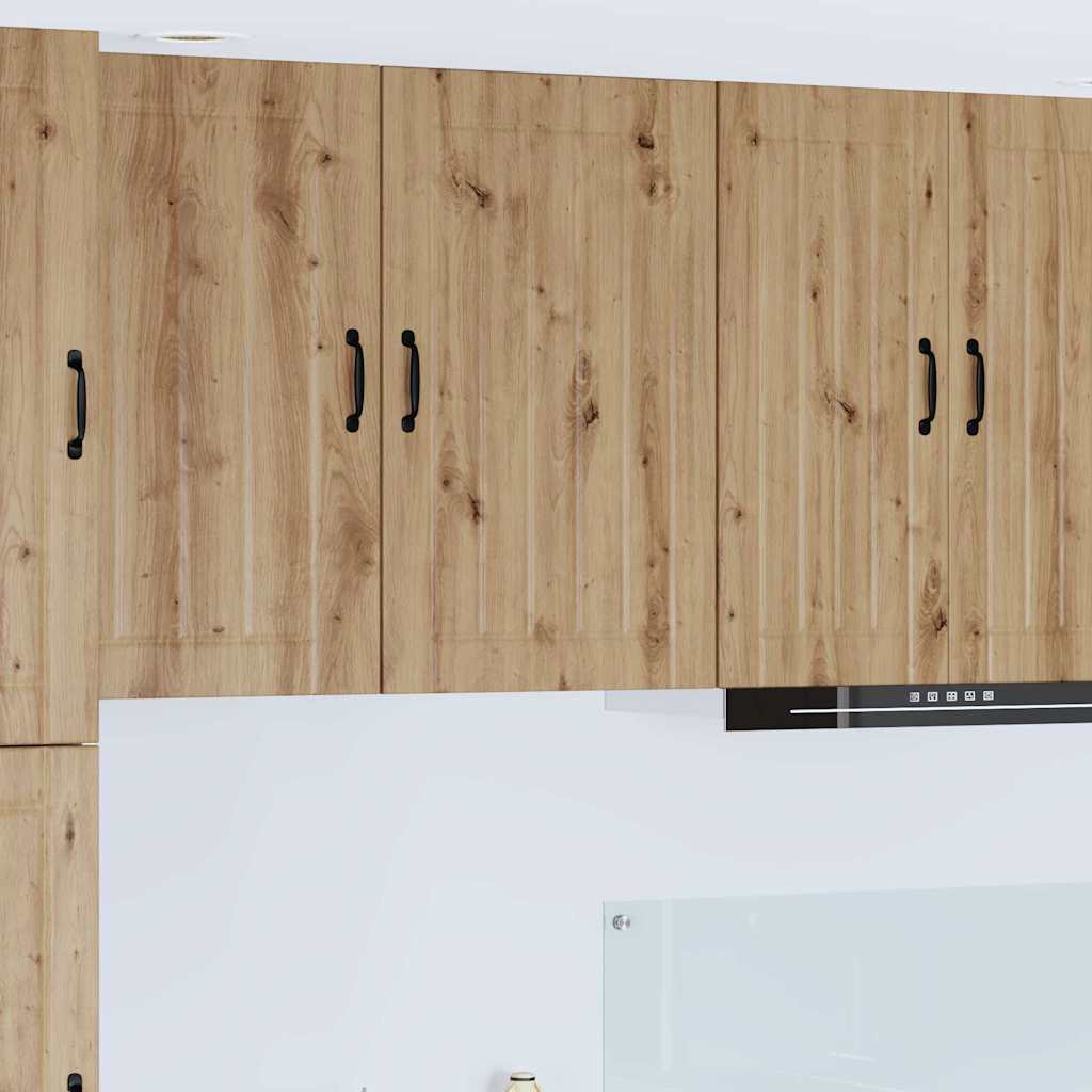 vidaXL Κρεμαστό ντουλάπι κουζίνας με ράφι Artisan Oak 50 x 31 x 80 εκ.