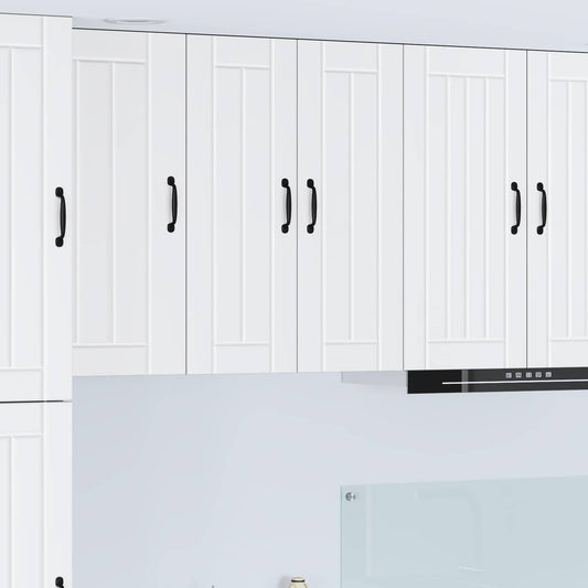 vidaXL Ραφιέρα τοίχου LUCCA Λευκό 60 x 31 x 80 εκ. Επεξεργασμένο Ξύλο