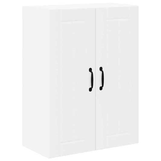 vidaXL Κρεμαστό ντουλάπι κουζίνας με ράφι Λευκό 60 x 31 x 80 εκ.