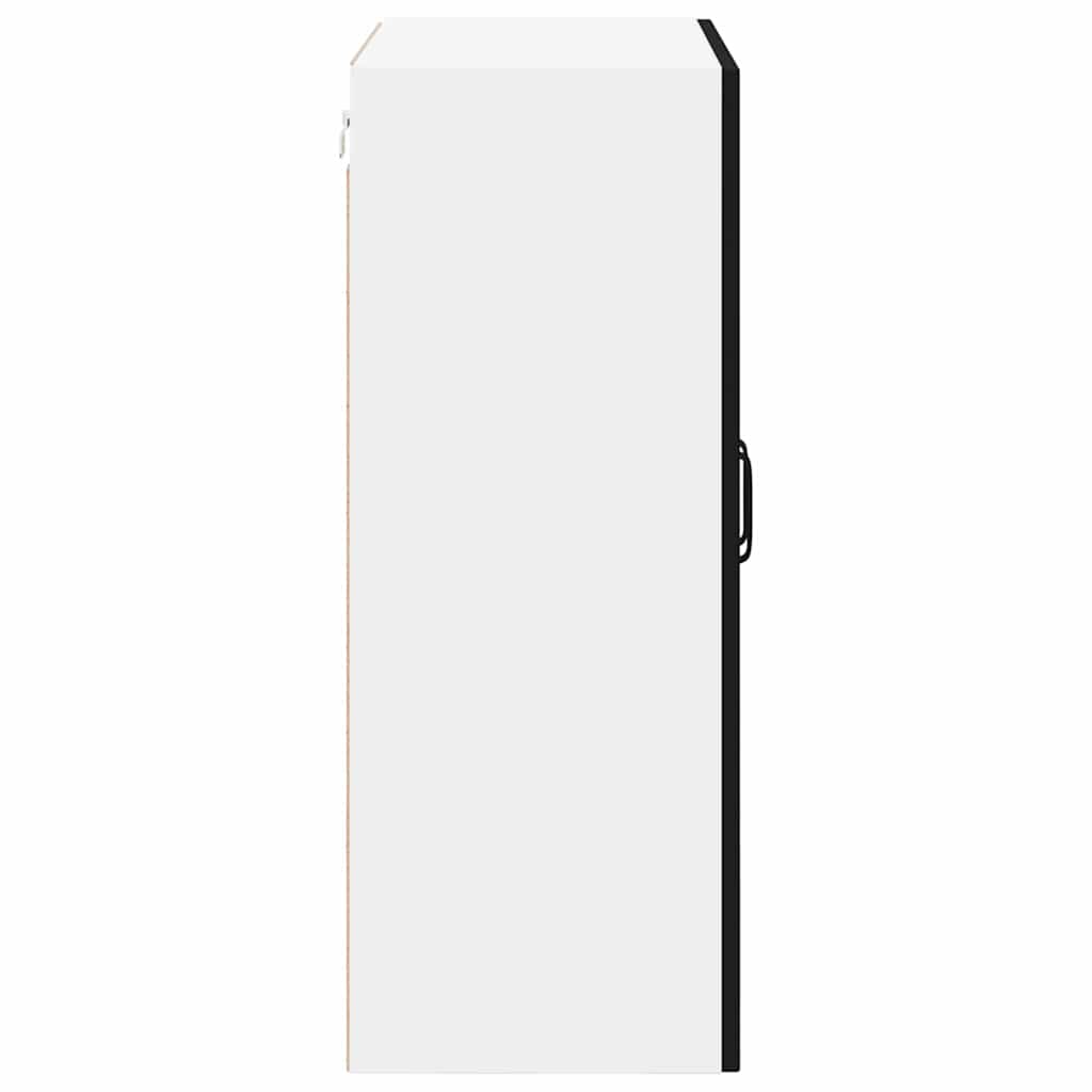 vidaXL Κρεμαστό ντουλάπι κουζίνας με ράφι Μαύρο 60 x 31 x 80 εκ.