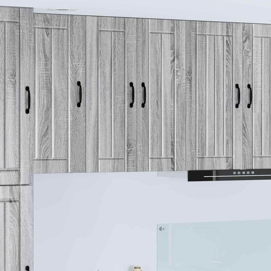 vidaXL Ραφιέρα τοίχου LUCCA Γκρι Sonoma 60 x 31 x 80 εκ.