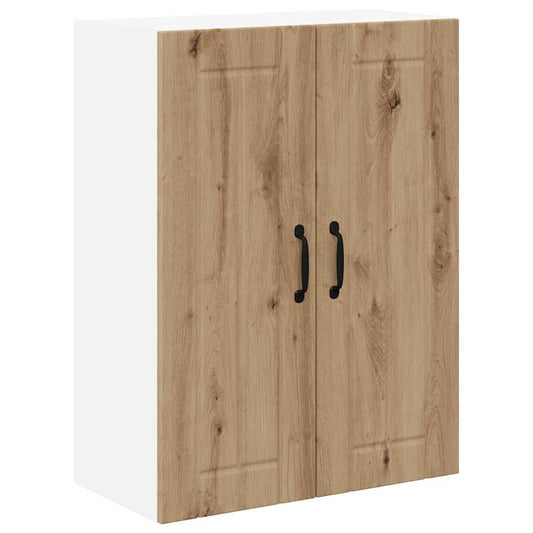 vidaXL Κρεμαστό ντουλάπι κουζίνας με ράφι Artisan Oak 60 x 31 x 80 εκ.