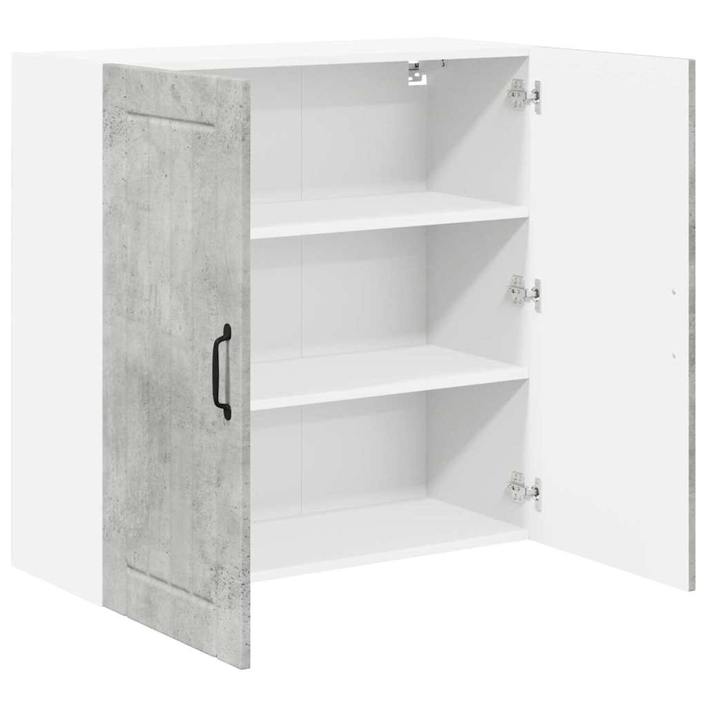 vidaXL Κρεμαστό ντουλάπι κουζίνας Σκυρόδεμα Γκρι 80 x 31 x 80 εκ.