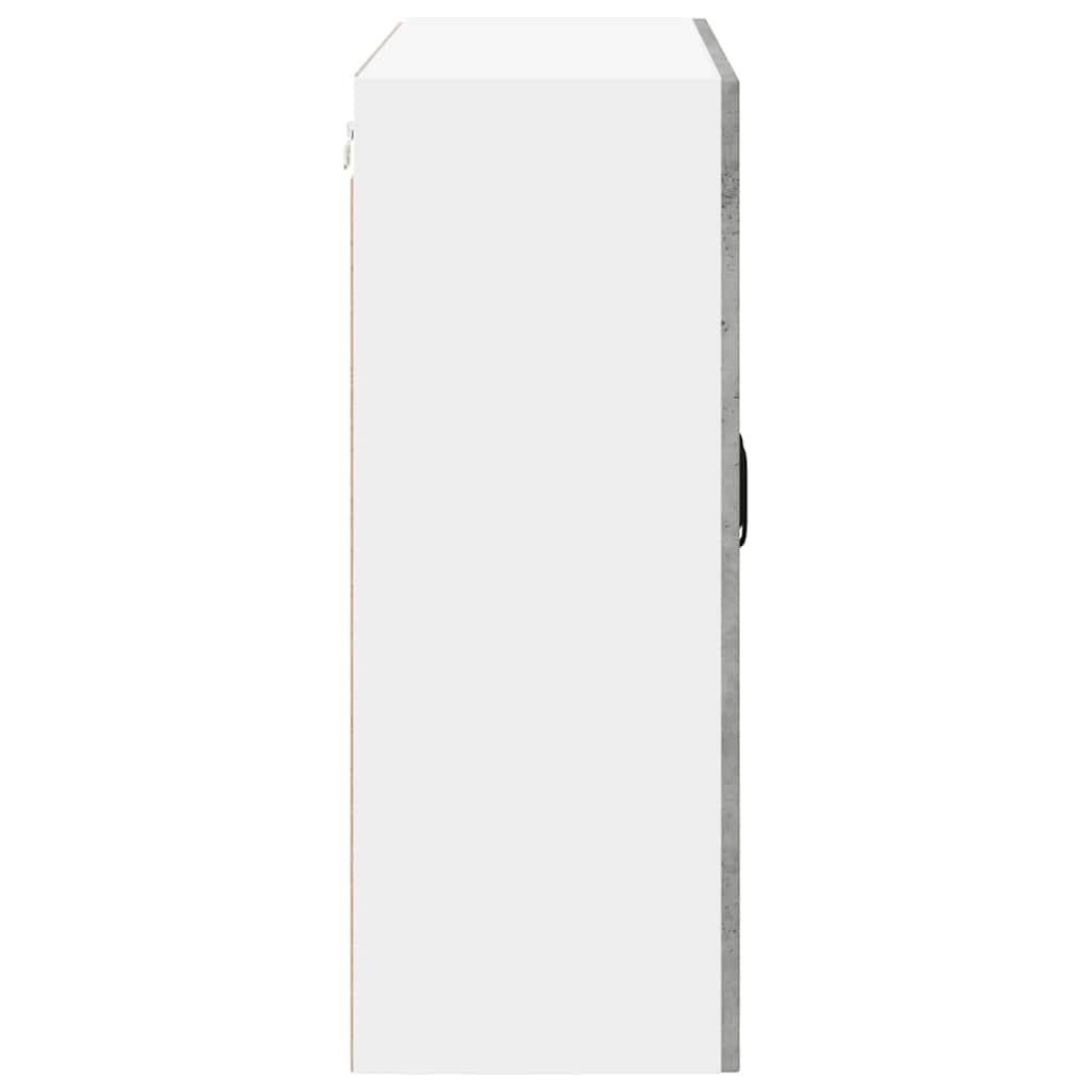 vidaXL Κρεμαστό ντουλάπι κουζίνας Σκυρόδεμα Γκρι 80 x 31 x 80 εκ.