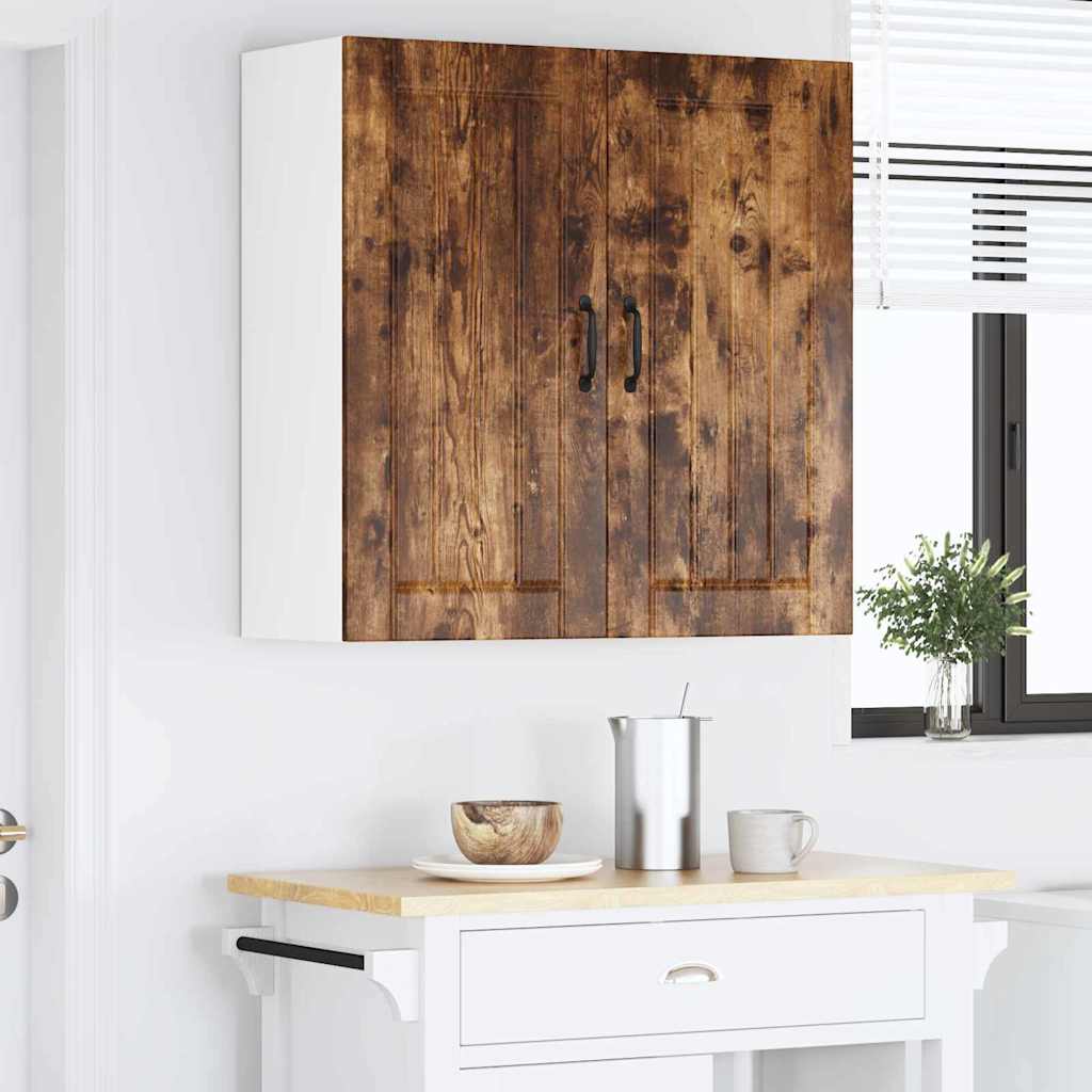 vidaXL Κρεμαστό ντουλάπι κουζίνας Καπνιστό Δρύς 80 x 31 x 80 εκ.