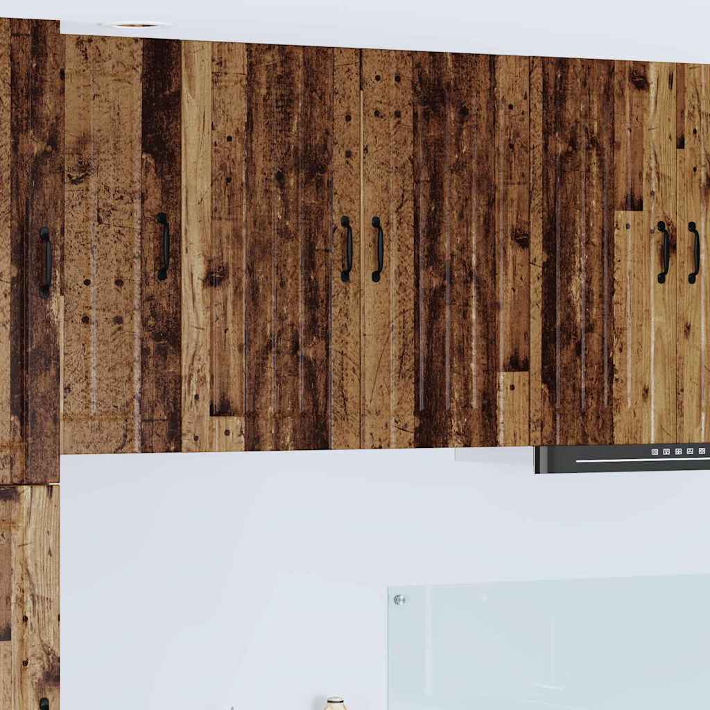 vidaXL Κρεμαστό ντουλάπι κουζίνας με ράφι Παλιό Ξύλο 80 x 31 x 80 εκ.