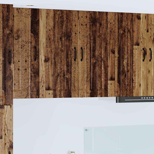 vidaXL Κρεμαστό ντουλάπι κουζίνας με ράφι Παλιό Ξύλο 80 x 31 x 80 εκ.