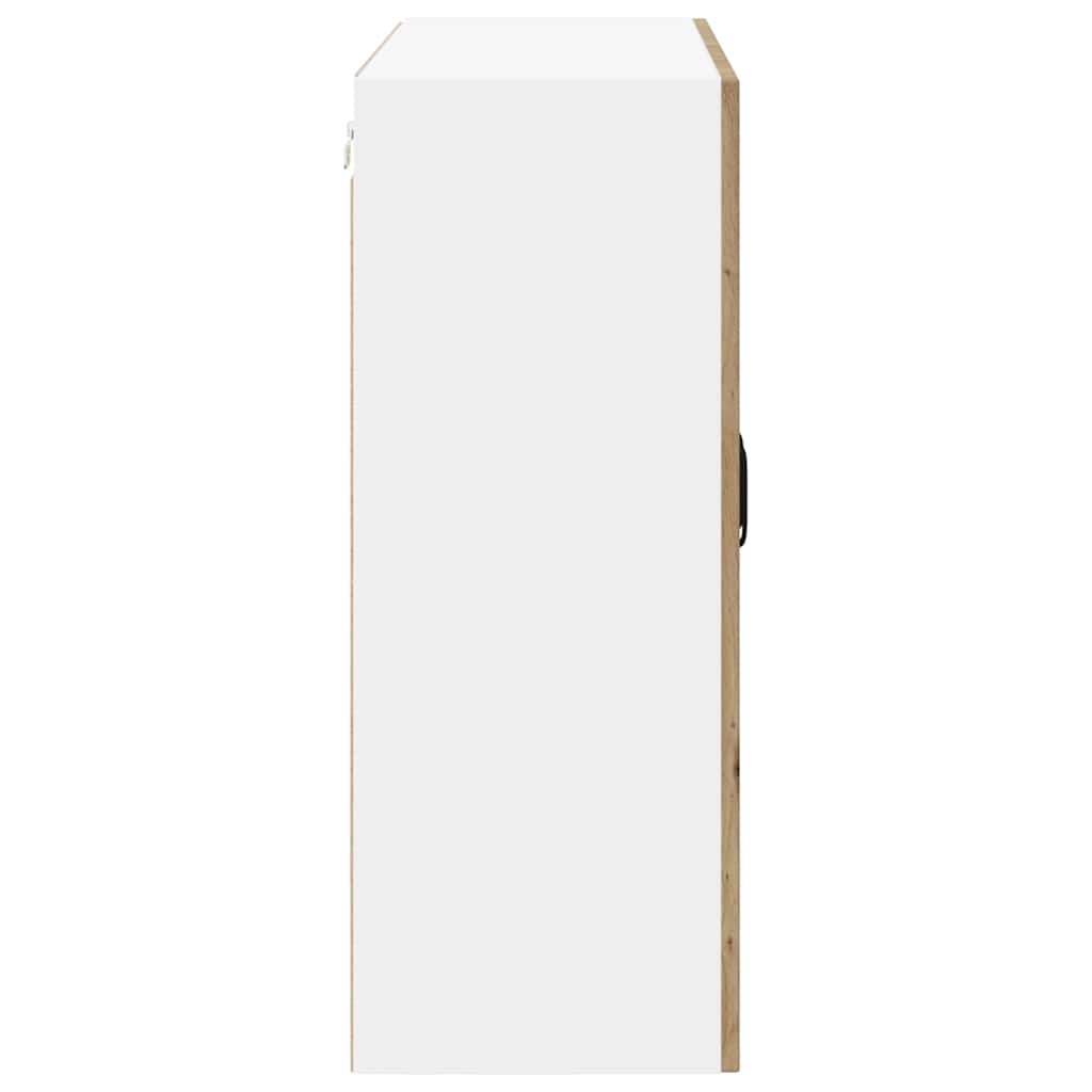 vidaXL Κρεμαστό ντουλάπι κουζίνας με ράφι Artisan Oak 80 x 31 x 80 εκ.