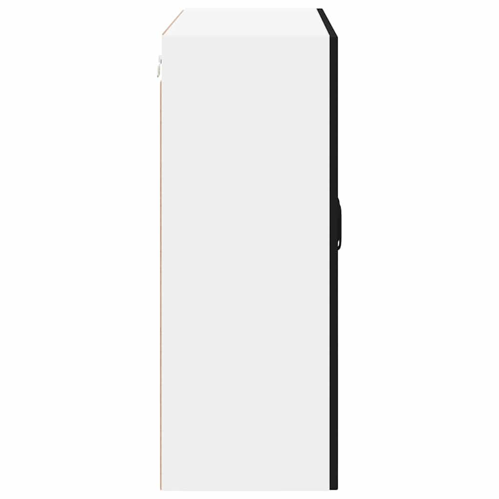 vidaXL Κρεμαστό ντουλάπι κουζίνας με ράφι Μαύρο 80 x 31 x 80 εκ.