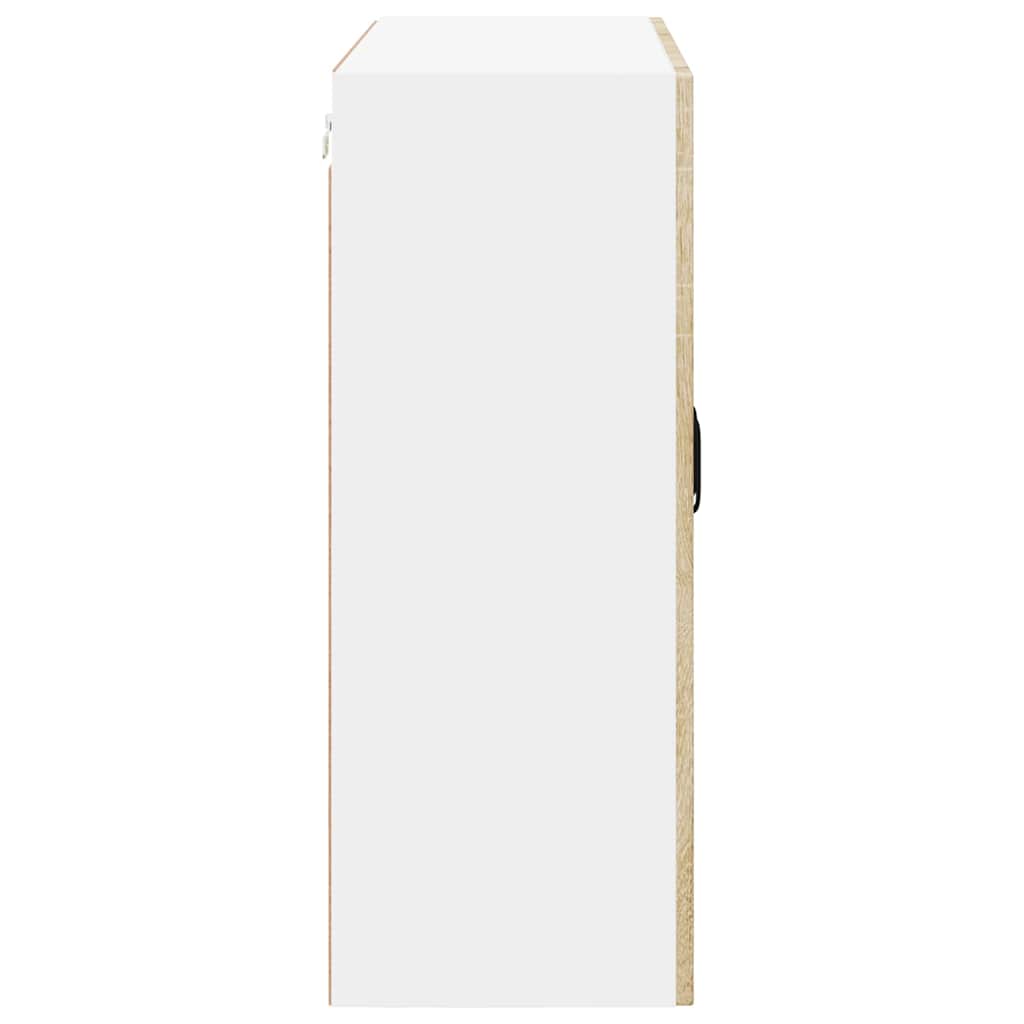 vidaXL Κρεμαστό ντουλάπι κουζίνας με ράφι Δρύς Sonoma 80 x 31 x 80 εκ.