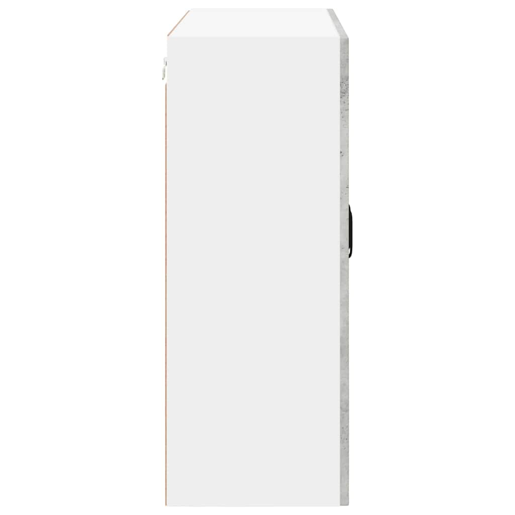 vidaXL Κρεμαστό ντουλάπι κουζίνας Σκυρόδεμα Γκρι 80 x 31 x 80 εκ.