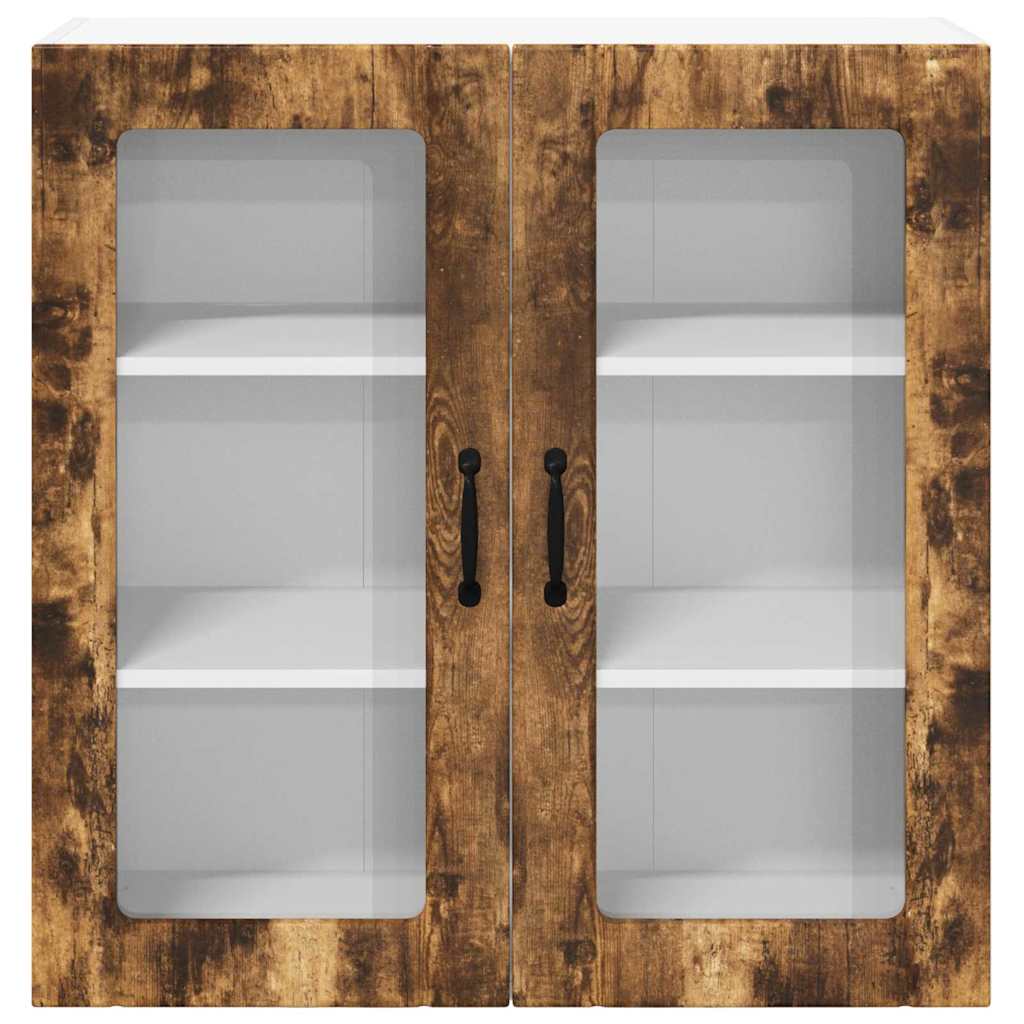 vidaXL Κρεμαστό ντουλάπι κουζίνας Καπνιστό Δρύς 80 x 31 x 80 εκ.