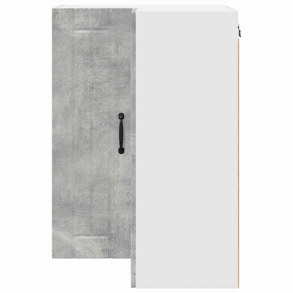 vidaXL Κρεμαστό ντουλάπι κουζίνας Σκυρόδεμα Γκρι 57 x 57 x 80 εκ.