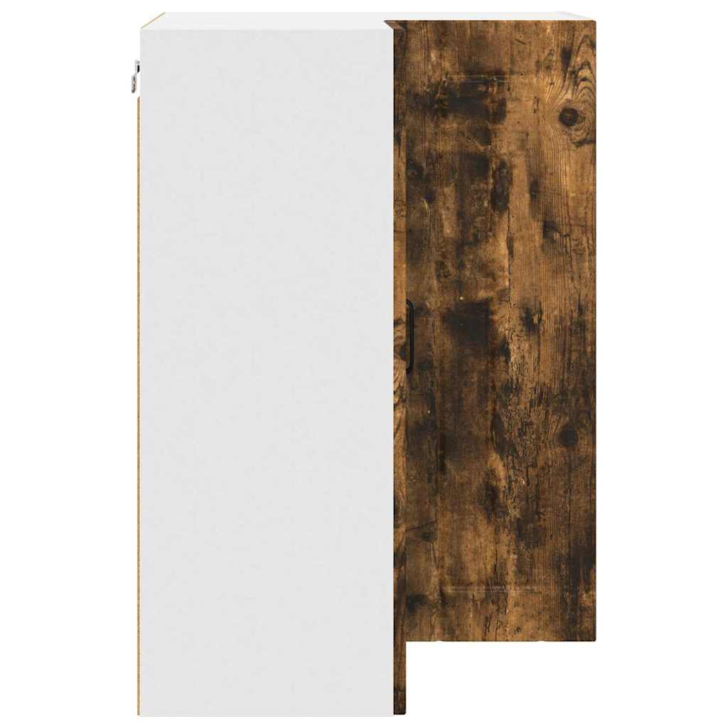 vidaXL Κρεμαστό ντουλάπι κουζίνας Καπνιστό Δρύς 57 x 57 x 80 εκ.