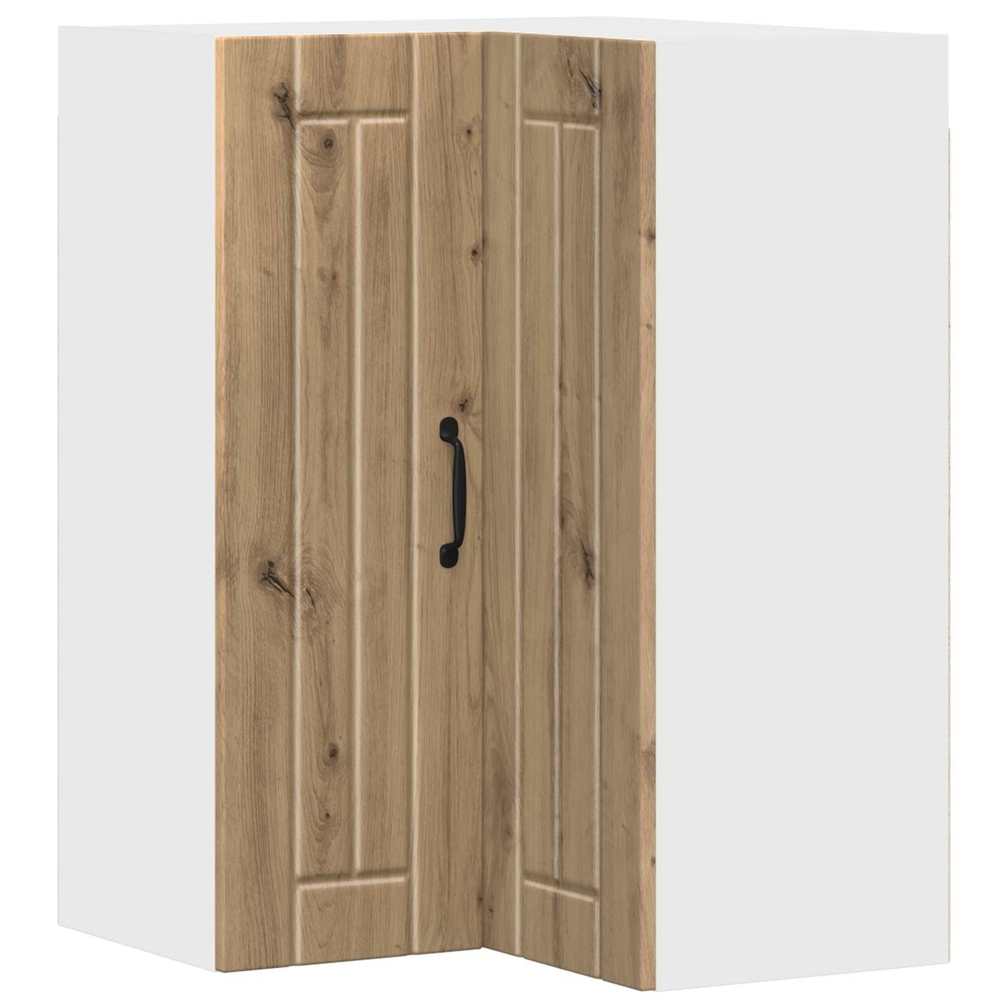 vidaXL Κρεμαστό ντουλάπι κουζίνας με ράφι Artisan Oak 57 x 57 x 80 εκ.