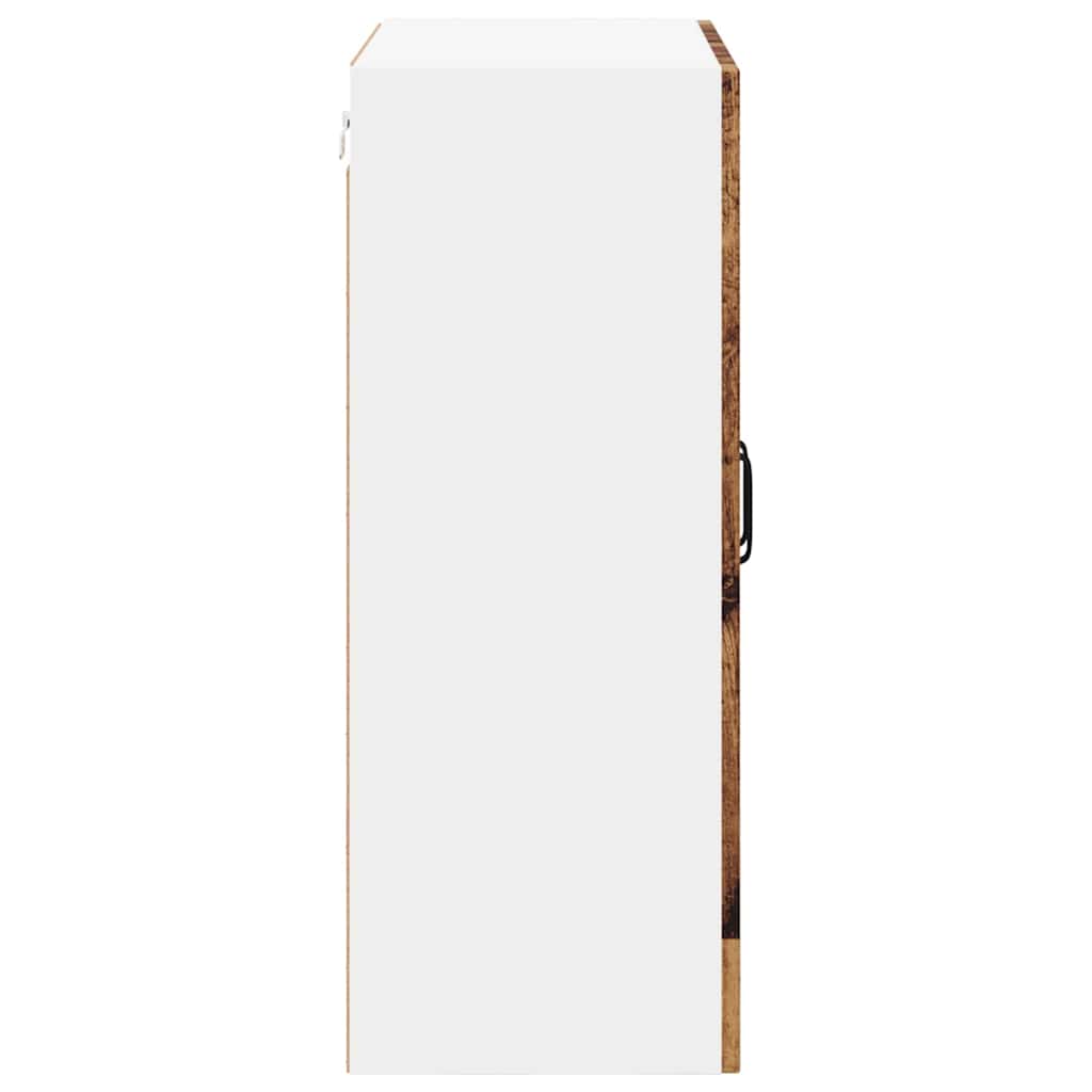 vidaXL Κρεμαστό ντουλάπι κουζίνας με ράφι Παλιό Ξύλο 60 x 31 x 80 εκ.