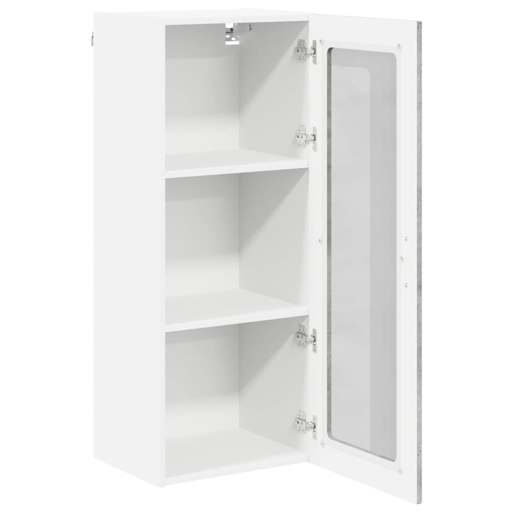 vidaXL Κρεμαστό ντουλάπι κουζίνας Σκυρόδεμα Γκρι 40 x 31 x 100 εκ.