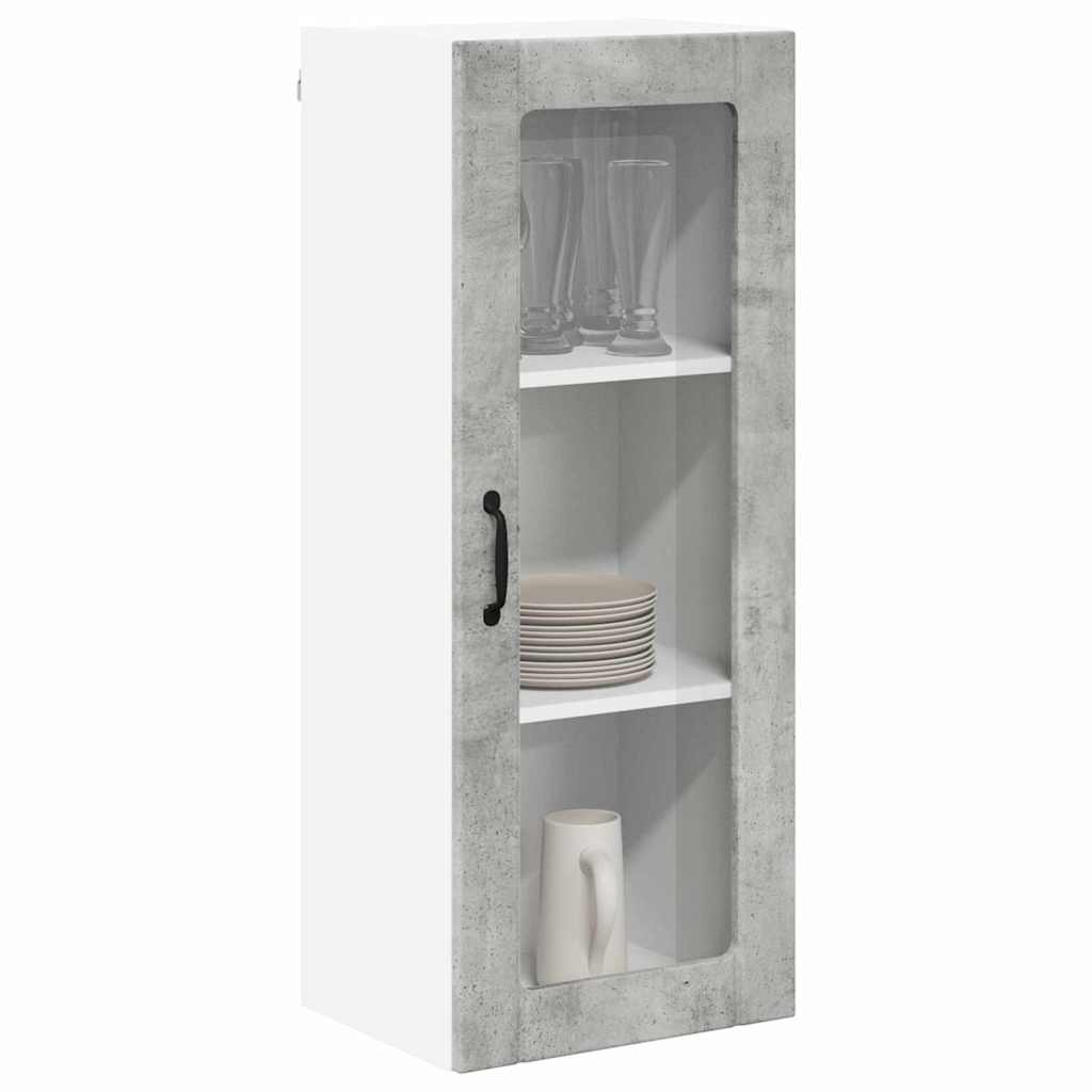 vidaXL Κρεμαστό ντουλάπι κουζίνας Σκυρόδεμα Γκρι 40 x 31 x 100 εκ.