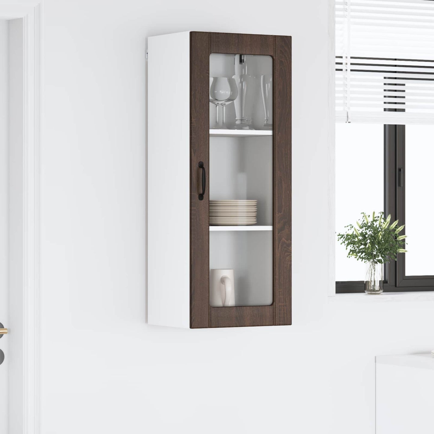 vidaXL Ντουλάπα Κουζίνας Καφέ δρυς 40 x 31 x 100 εκ.