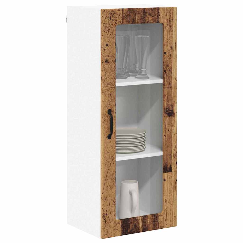 vidaXL Κρεμαστό ντουλάπι κουζίνας με ράφι Παλιό Ξύλο 40 x 31 x 100 εκ.