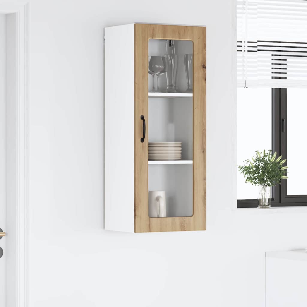 vidaXL Κρεμαστό ντουλάπι κουζίνας Artisan Oak 40 x 31 x 100 εκ.