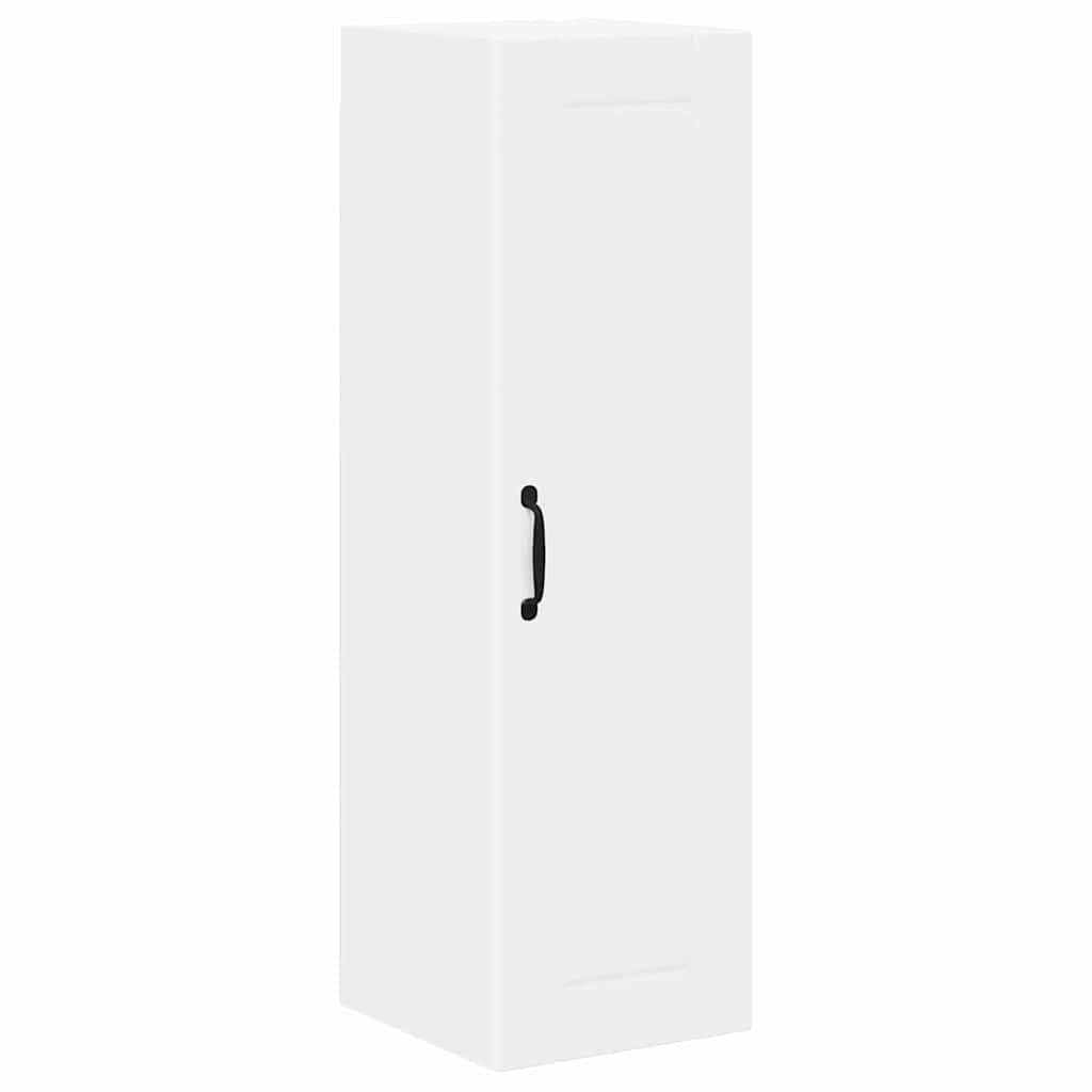 vidaXL Κρεμαστό ντουλάπι κουζίνας με ράφι Λευκό 30 x 31 x 100 εκ.