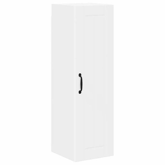 vidaXL Κρεμαστό ντουλάπι κουζίνας με ράφι Λευκό 30 x 31 x 100 εκ.