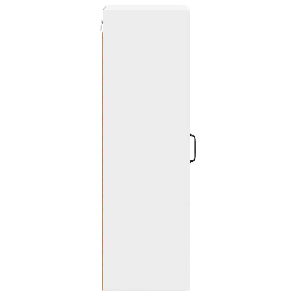 vidaXL Κρεμαστό ντουλάπι κουζίνας με ράφι Λευκό 30 x 31 x 100 εκ.