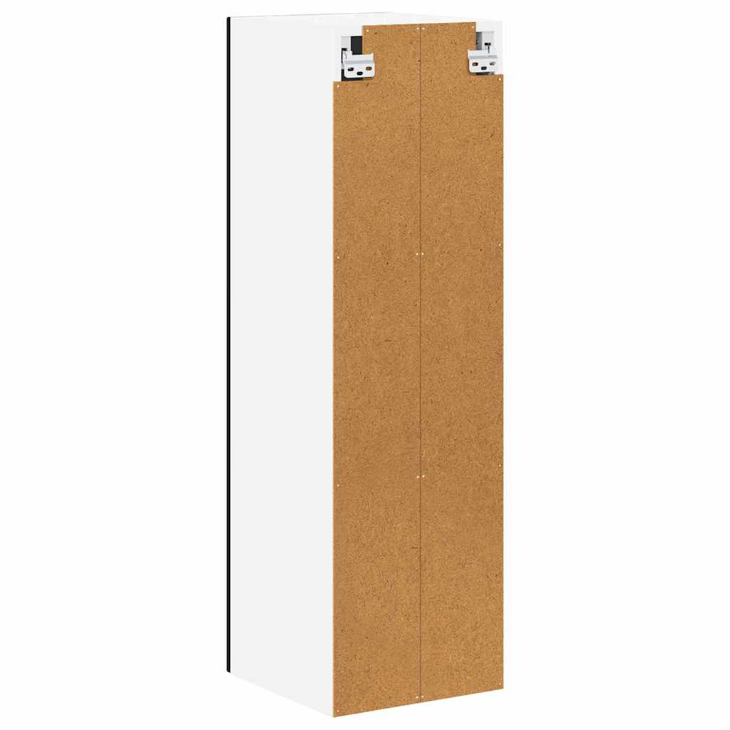 vidaXL Κρεμαστό ντουλάπι κουζίνας με ράφι Μαύρο 30 x 31 x 100 εκ.