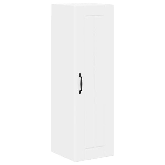 vidaXL Κρεμαστό ντουλάπι κουζίνας με ράφι Υψηλής γυαλάδας λευκό